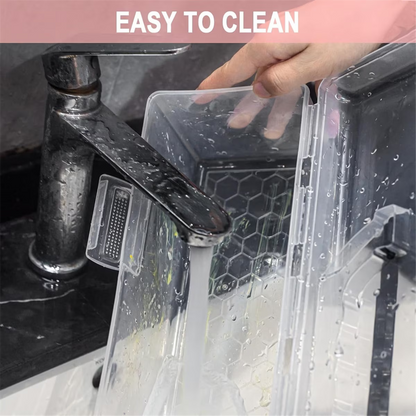 Acrylic Paint Storage Box, 30 Bottle Capacity Acrylic Paint Storage Box for 2 Fluid Ounces Acrylic Paint,Storage Box